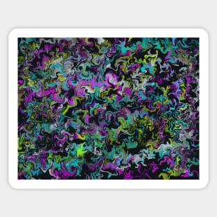 Neon Nights Marble Sticker